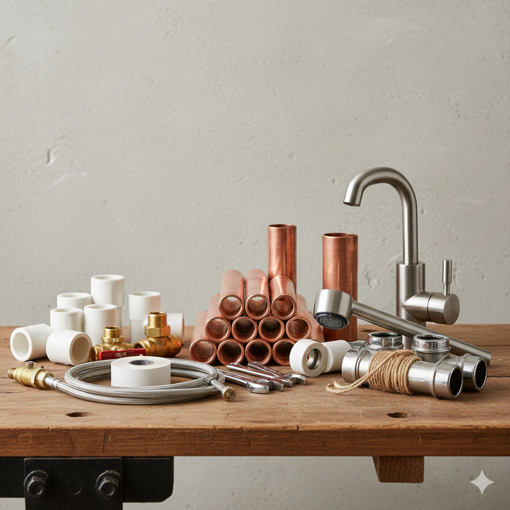 Plumbing Supplies - pipes, valves, fittings