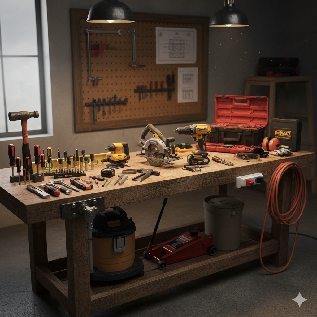 Tools & Equipment - hammers, drills, wrenches